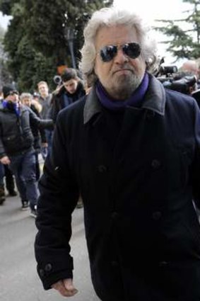 Beppe Grillo ... his Five Star Movement won about a quarter of the vote.