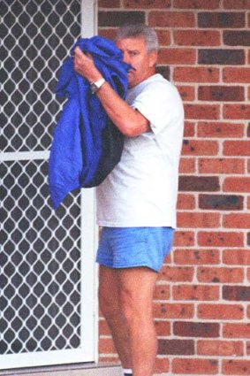 Quintessential: Graham ''Chook'' Fowler trying to hide at his central coast home.