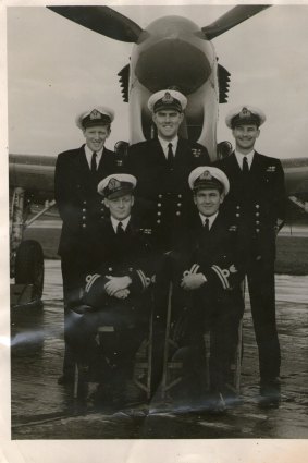 Garvon Kable, for HMAS Sydney's Commissioning, back row on right.