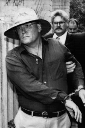 David Eastman being arrested at his home.