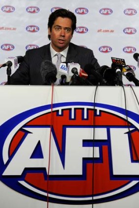 The AFL's acting general manager of football operations Gillon McLachlan.