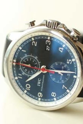 Prized possession: IWC Portuguese yacht chronograph watch.
