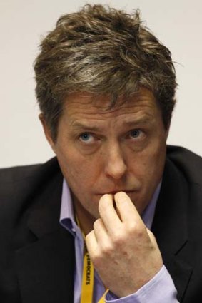 Disappointed ... Hugh Grant.
