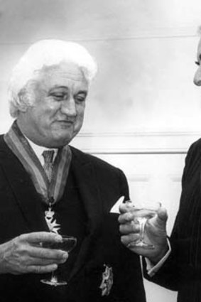 Sir John Kerr with Whitlam after his investiture.