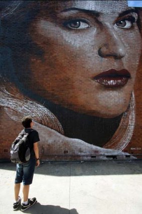 A Rone work in Wollongong.