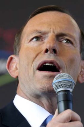 Tony Abbott would accept Labor's mandate to implement its planned emissions trading scheme if it won the election.