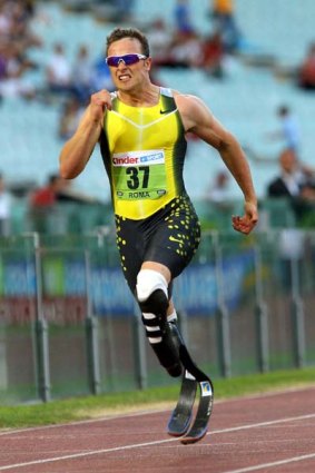 Deemed fair ... these artificial limbs have helped Oscar Pistorius blitz by able-bodied athletes.