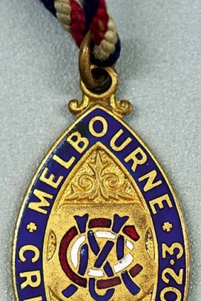 Badges of honour &#8230; a MCC memorabilia that sold at the Leski auction this month.