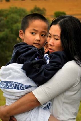 Missing seven-year-old Ryan Pham is reunited with his mother after being rescued by a Channel Nine news crew.