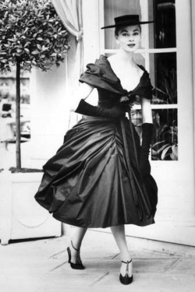 From head to toe ... a Dior design from 1957.