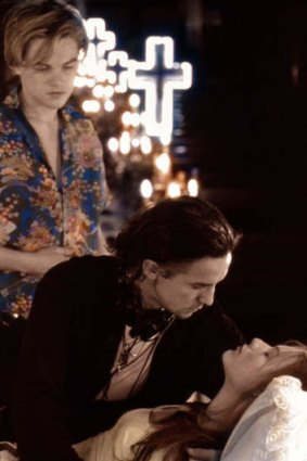 Direct approach … with DiCaprio and Clare Danes in <i>Romeo + Juliet</i>.