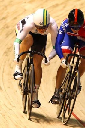 Rivalry ... Anna Meares, left, and Victoria Pendleton.