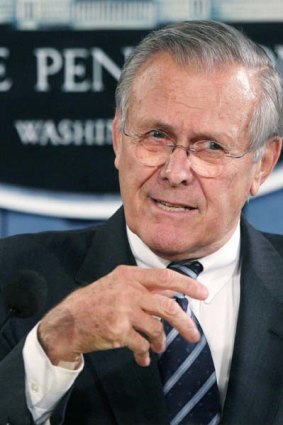 Donald Rumsfeld ... predicted a good result.