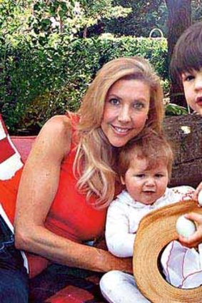 Pure gold ? Catriona Rowntree with her children.