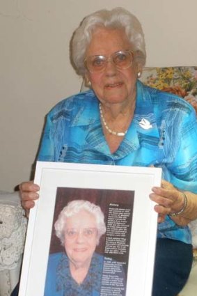 Margaret Somerville on her 96th birthday.