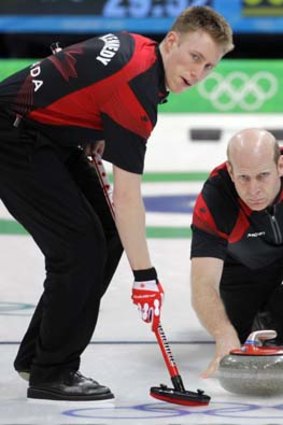 A mixture of lawn bowls and housework ... curling.