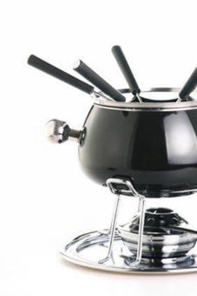 Where does one find a fondue set?
