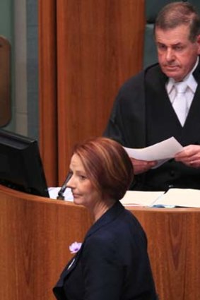 Recruit ... Peter Slipper's sullied reputation was known before Julia Gillard chose him to be speaker.