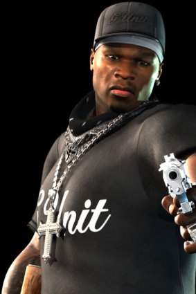Gangsta rapper 50 Cent is among those using video games to sell music and merchandise.