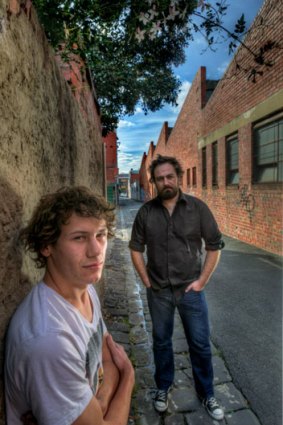 Lucas Pittaway (left) with director Justin Kurzel: "All these little things kind of stopped me from doing thiings I wanted to until <i>Snowtown</i> came along."