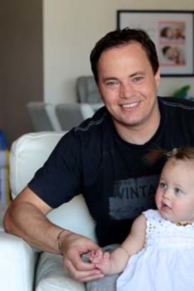 Mark Bosnich and his daughter, Allegra.