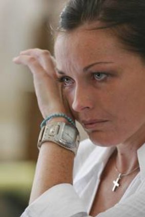 A tearful Shapelle Corby during her trial.