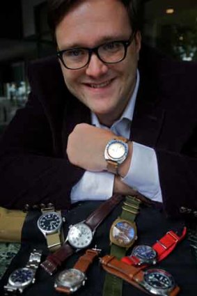 Vintage watch collector and professional buyer Felix Scholz.