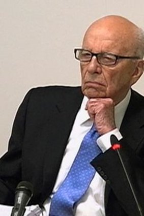 Rupert Murdoch at the inquiry.