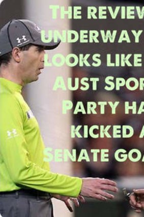 Australian Sports Party's website sums up the position like this.