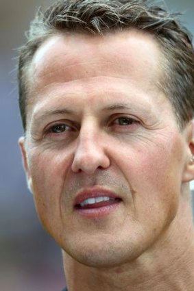 Former F1 world champion Michael Schumacher, hospitalised with a head injury, was approached by a man dressed as a priest. 