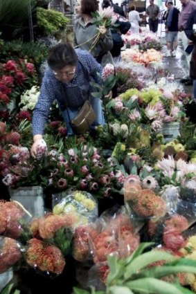 The Flemington Flower Market.