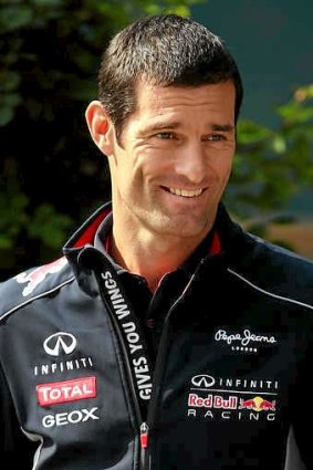 Australian driver Mark Webber.