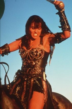 Still got it: Lucy Lawless in her iconic role as Xena Warrior Princess.