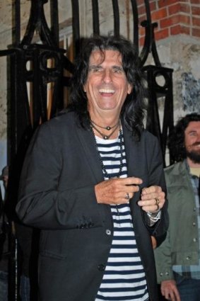 Shock rocker Alice Cooper toured Fremantle Prison on Friday night.