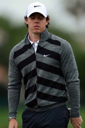 Bunkered: Rory McIlroy had trouble getting his story straight.