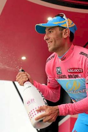 New race leader: Vincenzo Nibali of Italy.