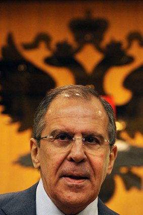 Russian Foreign Minister Sergey Lavrov.