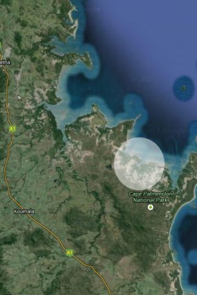 Search area in Koumala fishing tragedy