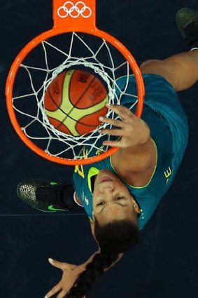 Above the rim &#8230; Liz Cambage, in action during the Olympics last year, has been impressive for Chinese side Zhejiang Far East.