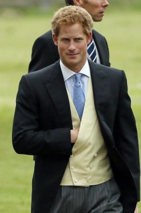 Prince Harry, pictured at a wedding last year.