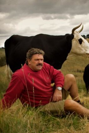 Brian Taylor at his farm, located near Romsey, ruminating on the year of footy ahead.