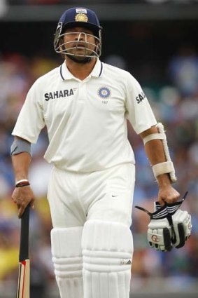 Legend &#8230; his recent innings suggest age is finally catching up with 39-year-old Sachin Tendulkar.
