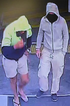 The pair wanted over the Geelong robbery.