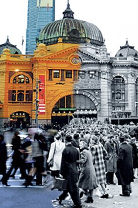 Melbourne in 2009 and in 1945 - feeling the flak from Asia. Digital Image: Mick Connolly.