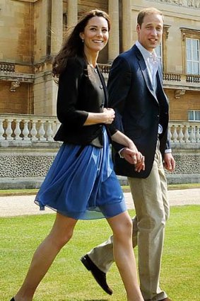 The day after the wedding the elated couple, Prince William and Catherine step out in more casual attire.