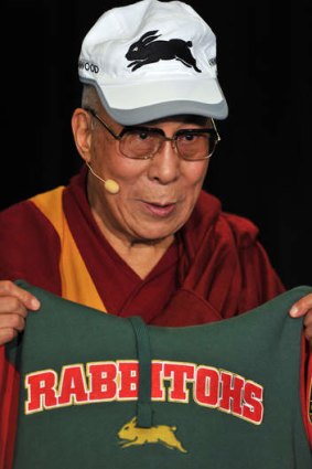 Help from on high: With His Holiness the Dalai Lama in their corner, surely this is the year for the Rabbitohs to end a 42-year title drought.