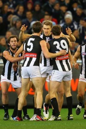 The Pies congratulate Ben Reid.