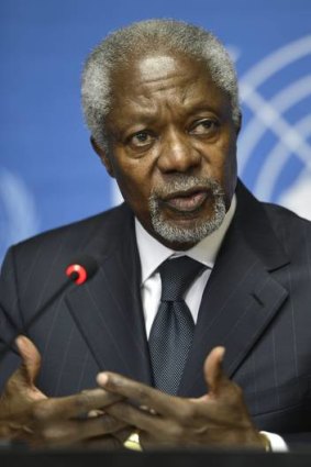 "I did not receive all the support that the cause deserved'' ... Kofi Annan.