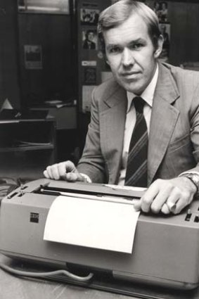 Award winning print, TV and radio journalist ... Peter Harvey in 1984.