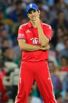 It's all going wrong: Alastair Cook.